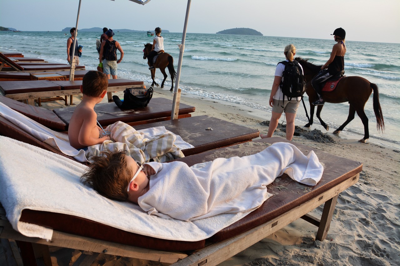 Cambodia with kids - Otres Beach